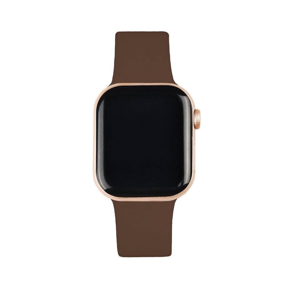 Apple Watch (42/44/SE/45/46/49mm) iDeal of Sweden Silikonerem - Str. M/L - Mocha Mousse