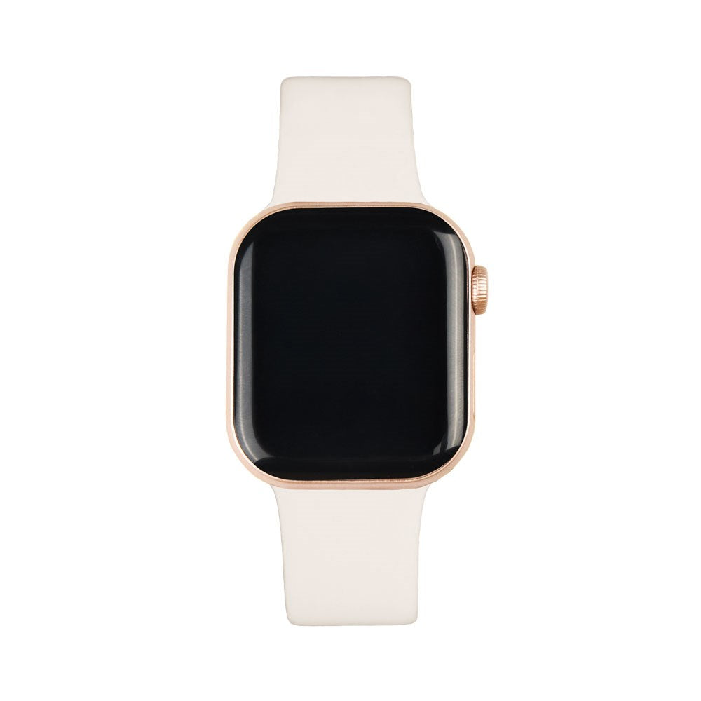 Apple Watch (42/44/SE/45/46/49mm) iDeal of Sweden Silikonerem - Str. M/L - Cloud Dancer