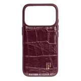 iPhone 18 Pro / 17 Pro iDeal of Sweden Vegan Leather Cover - MagSafe Kompatibel - Fine Wine Croco