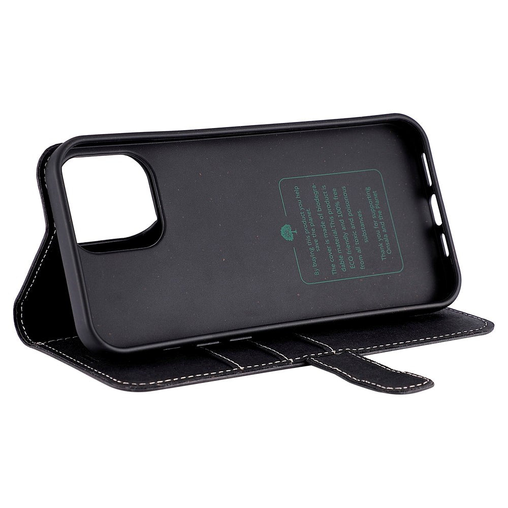 iPhone 11 Pro GEAR Onsala Eco Flip Cover med Pung - Nedbrydeligt - Sort