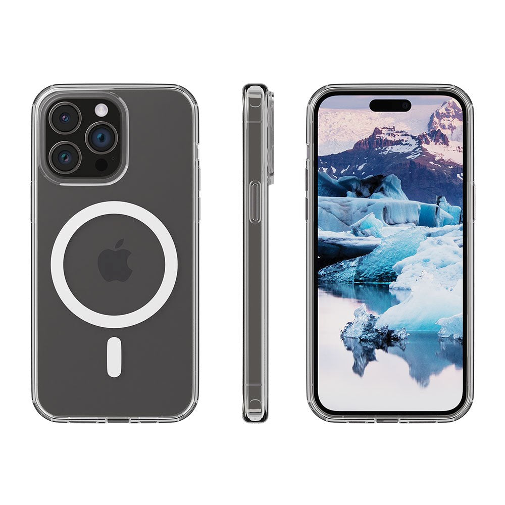 iPhone 15 Pro dbramante1928 Iceland Pro Case - 100% Genbrugsplast - MagSafe Kompatibel - Gennemsigtig