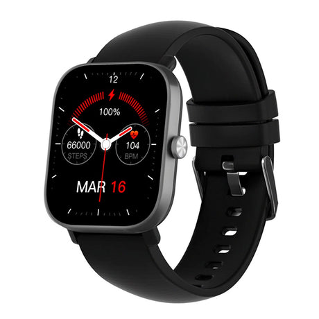 Sinox Lifestyle Square Smartwatch m. Skridttæller - Sort