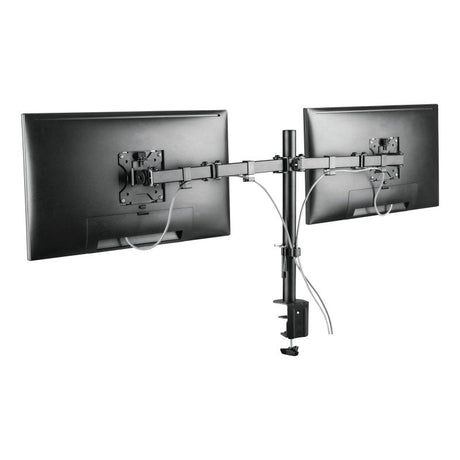 Deltaco Full Motion Desk Mount Arm til 2 Skærme 13-32'' - Sort (VESA 75 & 100)