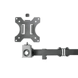 Deltaco Full Motion Desk Mount Arm til 2 Skærme 13-32'' - Sort (VESA 75 & 100)