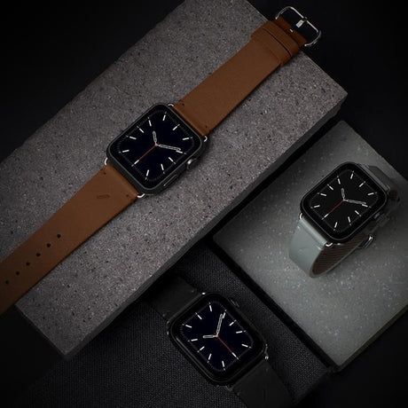 Apple Watch (42/44/SE/45/46/49mm) Native Union Classic Ægte Læder Rem - Brun