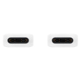 Original Samsung USB-C til USB-C Kabel 25W (EP-DA705BWE) - 3A - 1m - Hvid