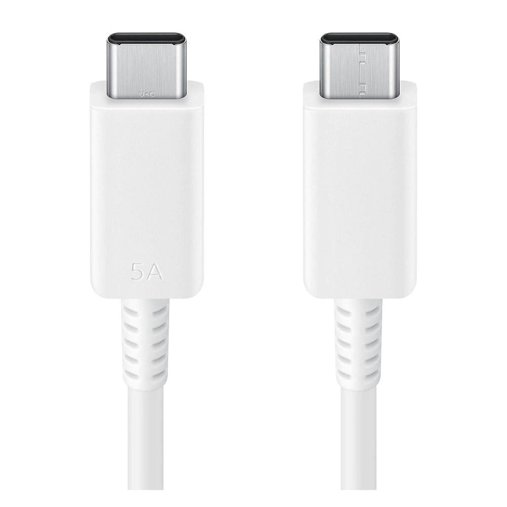 Original Samsung USB-C til USB-C Kabel (EP-DX510JWEGEU) - 5A - 1.8m - Hvid