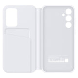 Original Samsung Galaxy S23 FE Smart Clear View Flip Cover - Hvid (EF-ZS711CWEGWW)