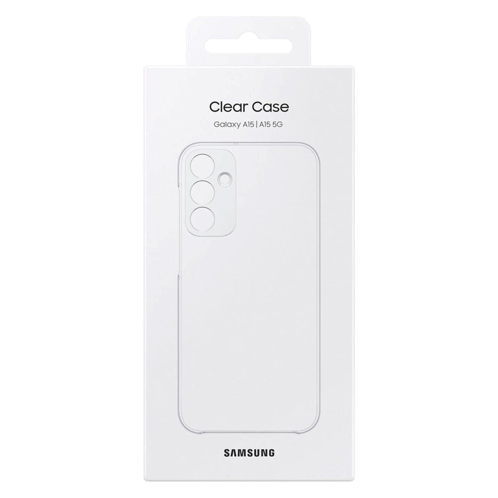 Original Samsung Galaxy A15 (5G) / A15 Clear Bagside Cover EF-QA156CTEGWW - Gennemsigtig