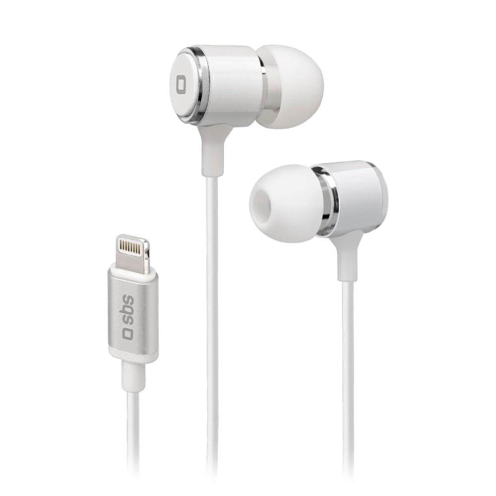 SBS Studio Mix 100 Høretelefon In-Ear m. Lightning & Mikrofon - Hvid - (DEMO)