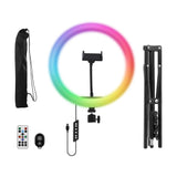 T'NB Influence Pro 12" RGBWW LED Ring Light til Smartphone - inkl. Justerbar Tripod- Sort