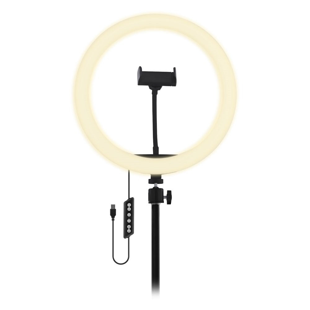 T'NB Influence Pro 12" RGBWW LED Ring Light til Smartphone - inkl. Justerbar Tripod- Sort
