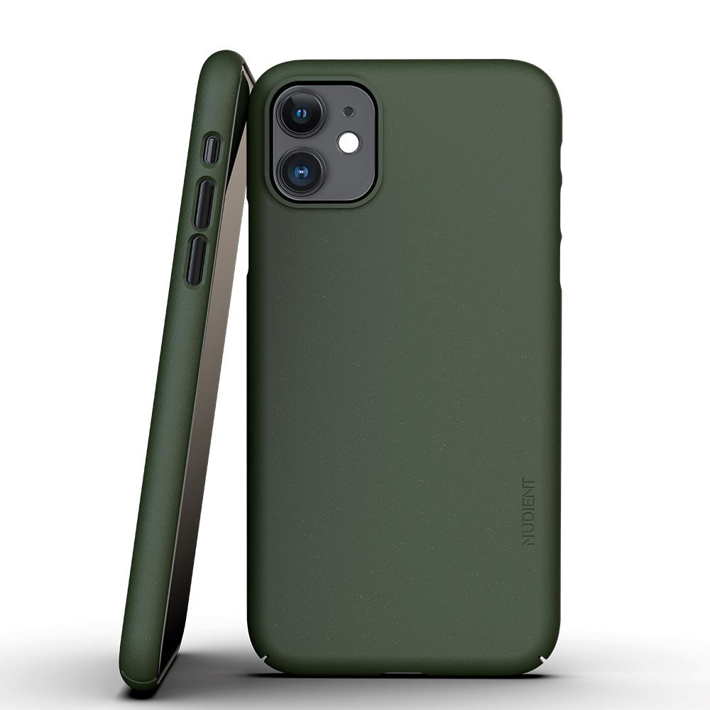 Nudient Thin Case V3 iPhone 11 Cover - Pine Green