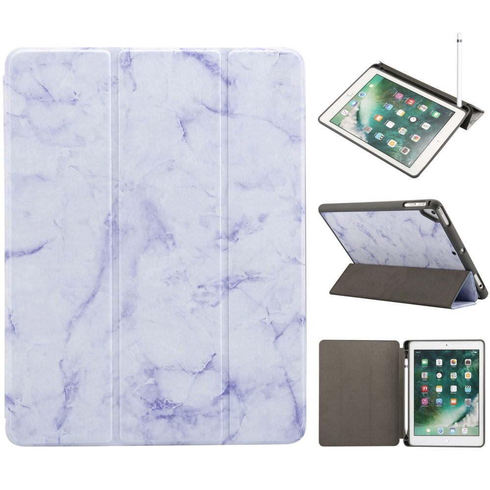 iPad Cover - Sindal Marble Series Total Protection Cover - Thunder Blue