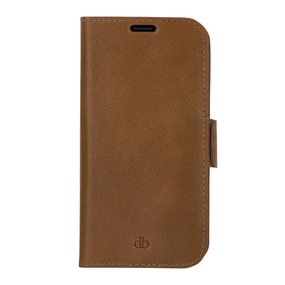 iPhone 13 Pro Max dbramante1928 Lynge Ægte Læder Magnet Flip Cover - Tan