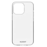 Nudient iPhone 13 Pro Fleksibelt Bagside Cover - Gennemsigtig