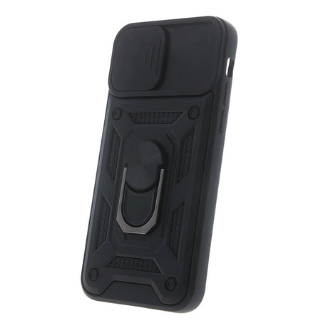 iPhone 13 Pro Max Defender Håndværker Bagside Cover m. Magnetisk Kickstand & Cam Slider - Sort