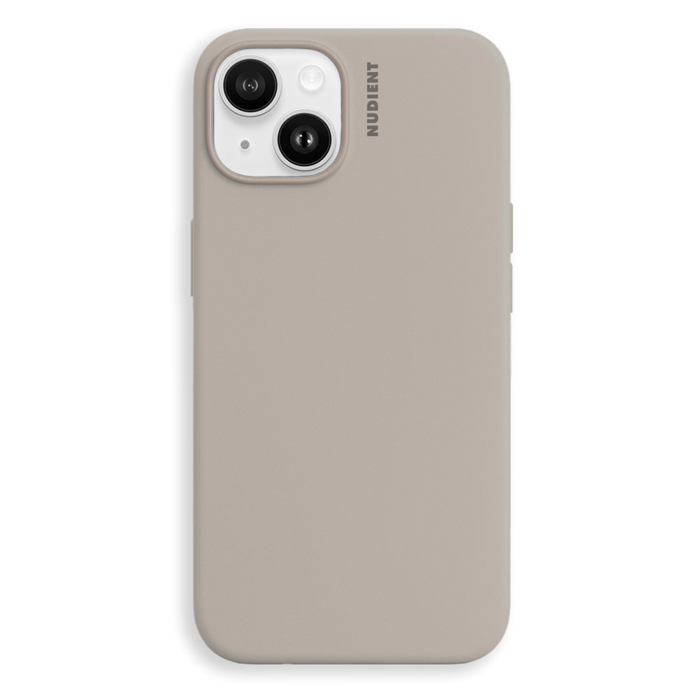 Nudient iPhone 14 Base Silicone Cover - Stone Beige