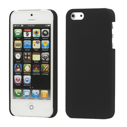 Apple iPhone 5/5S Plastik cover fra - mat sort