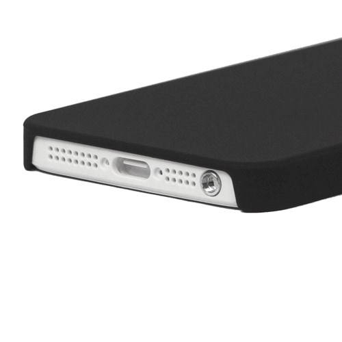 Apple iPhone 5/5S Plastik cover fra - mat sort