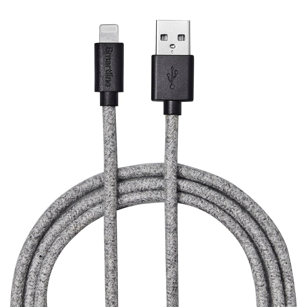 Smartline (3A/15W) USB-C til Lightning Kabel 2 m. - Hvid