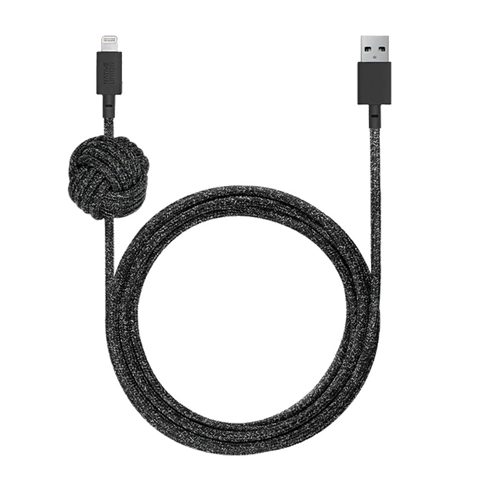 Native Union Night Kabel USB-A til Lightning 3 meter. - Cosmos