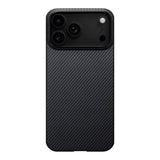 PITAKA iPhone 17 Pro Ultra Slim Bagside Cover - MagSafe Kompatibel - Black / Grey