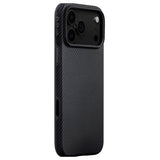 PITAKA iPhone 17 Pro Aramid UltraGuard Bagside Cover - MagSafe Kompatibel - Black / Grey