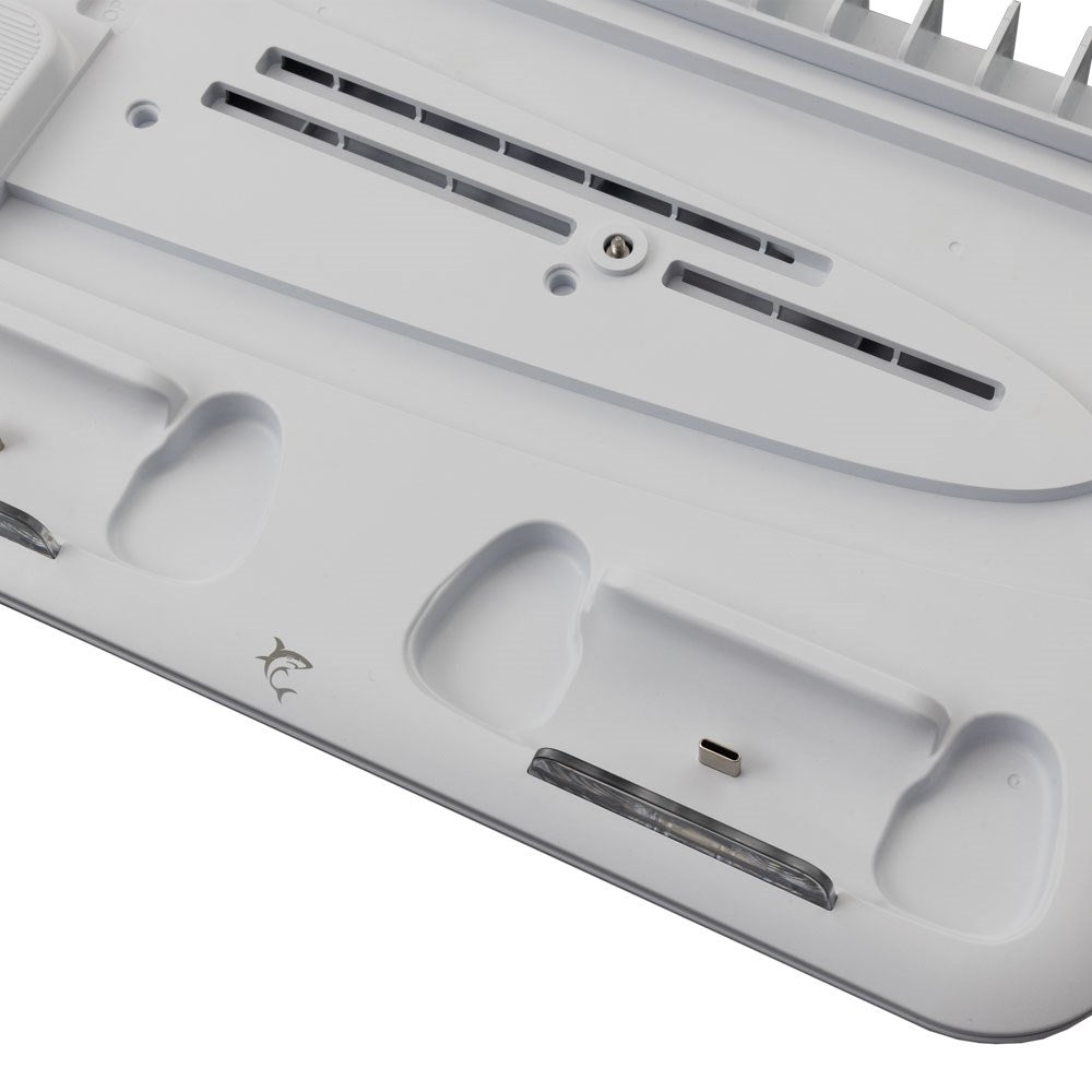 White Shark KIMURA 2 Multifunktionel Ladestation til PS5 - Hvid
