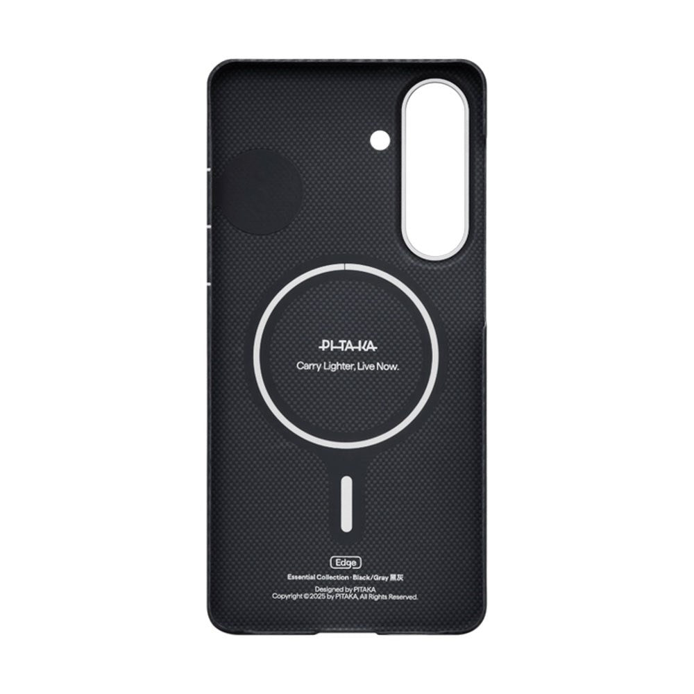 Samsung Galaxy S26+ (Plus) PITAKA Edge Bagside Cover - MagSafe Kompatibel - Black / Grey Twill