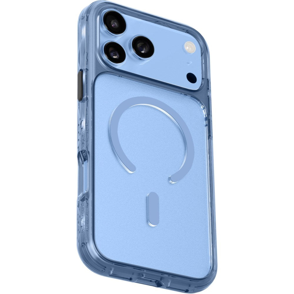 LAUT iPhone 18 Pro Max / 17 Pro Max CRYSTAL MATTER X Mobil Cover - MagSafe Kompatibel - Blå / Gennemsigtig