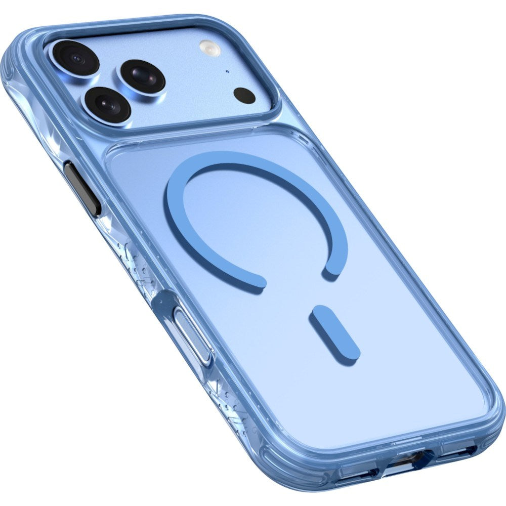 LAUT iPhone 18 Pro / 17 Pro CRYSTAL MATTER X Mobil Cover - MagSafe Kompatibel - Blå / Gennemsigtig