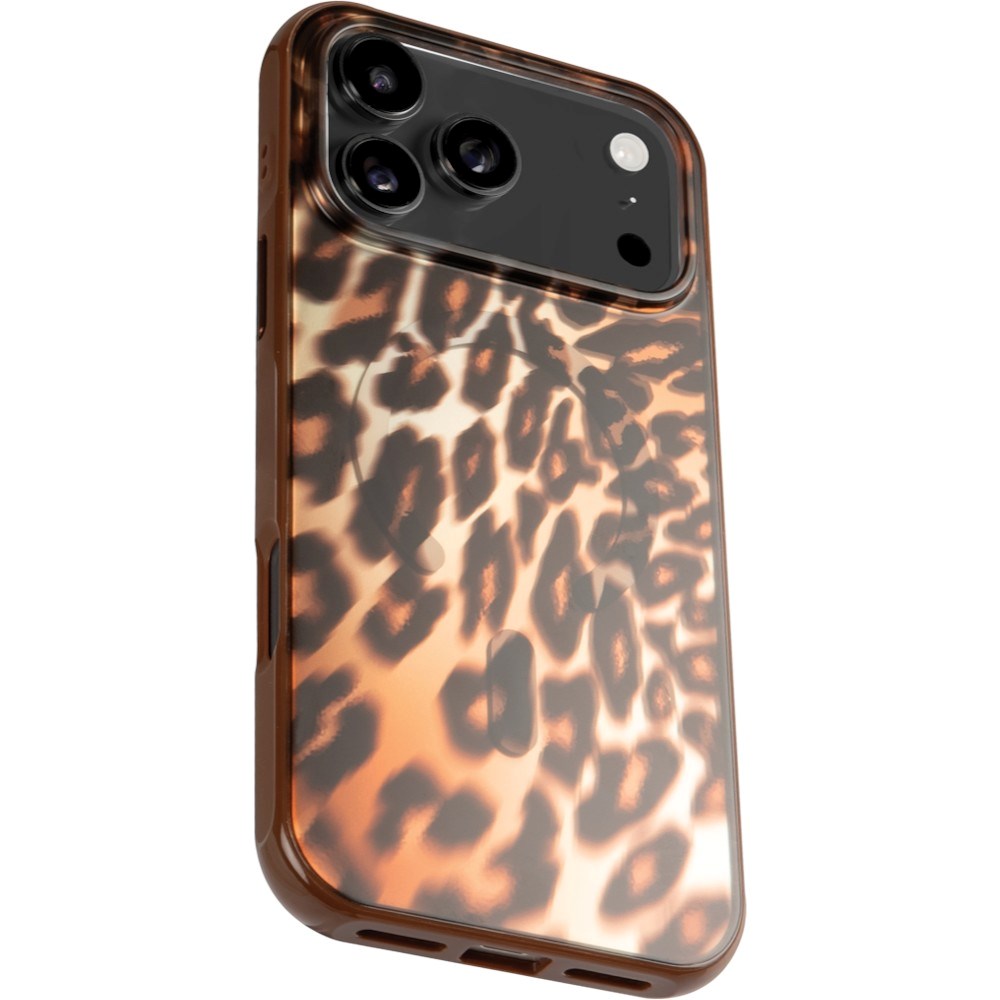 LAUT iPhone 18 Pro / 17 Pro HUEX WAVE Mobil Cover - MagSafe Kompatibel - Mocha Leopard