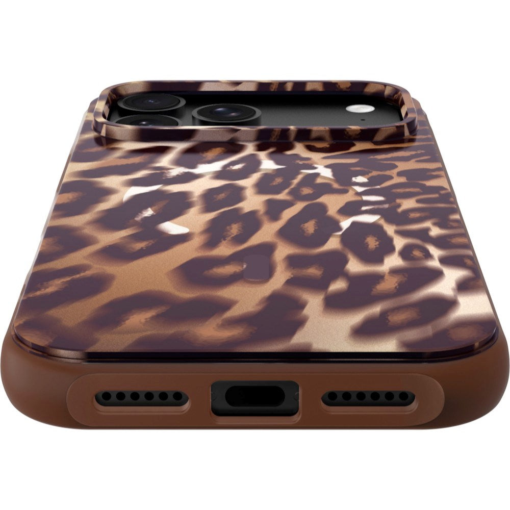 LAUT iPhone 18 Pro / 17 Pro HUEX WAVE Mobil Cover - MagSafe Kompatibel - Mocha Leopard