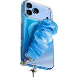 LAUT iPhone 18 Pro Max / 17 Pro Max NOVA GLOW Cover m. Strop og Stjerne Charm - MagSafe Kompatibel - Blå