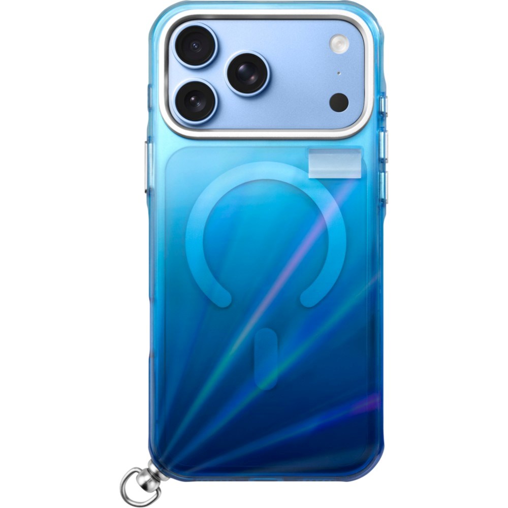 LAUT iPhone 18 Pro Max / 17 Pro Max NOVA GLOW Cover m. Strop og Stjerne Charm - MagSafe Kompatibel - Blå