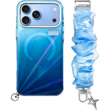 LAUT iPhone 18 Pro / 17 Pro NOVA GLOW Cover m. Strop og Stjerne Charm - MagSafe Kompatibel - Blå