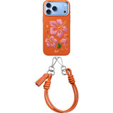 LAUT iPhone 18 Pro Max / 17 Pro Max TWINE EDGE Mobil Cover med Strop - MagSafe Kompatibel - Sunset Hibiscus