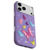 LAUT iPhone 18 Pro / 17 Pro TWINE EDGE Mobil Cover med Strop - MagSafe Kompatibel - Lilac Butterfly