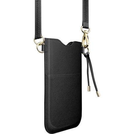 LAUT Vegansk Læder Crossbody Mobil Taske PRESTIGE - Sort (Maks. Mobil: 6,5")