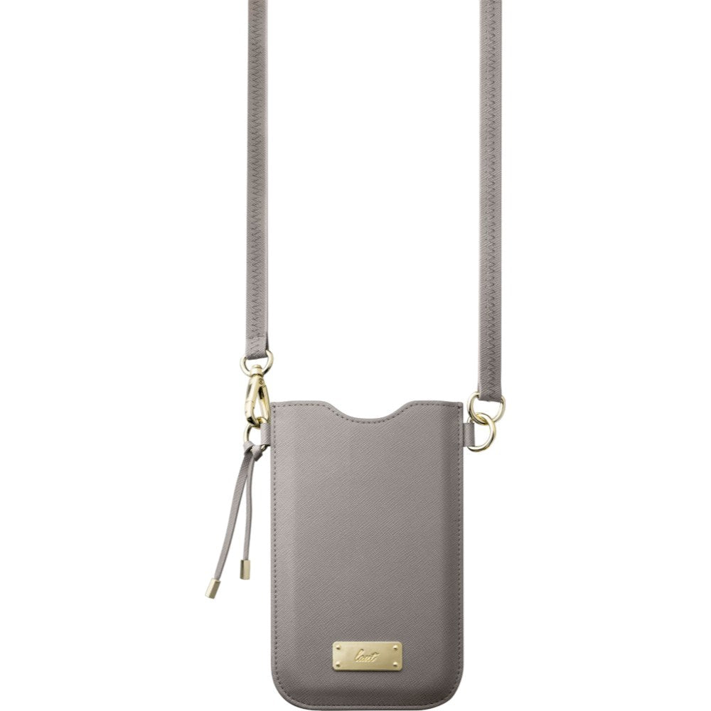 LAUT Vegansk Læder Crossbody Mobil Taske PRESTIGE - Grå (Maks. Mobil: 6,5")