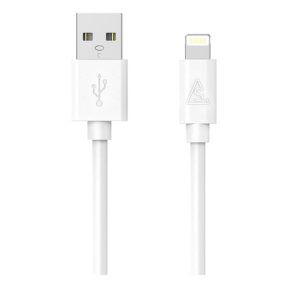 Smartline USB-A til Lightning Kabel 1 m. - Hvid