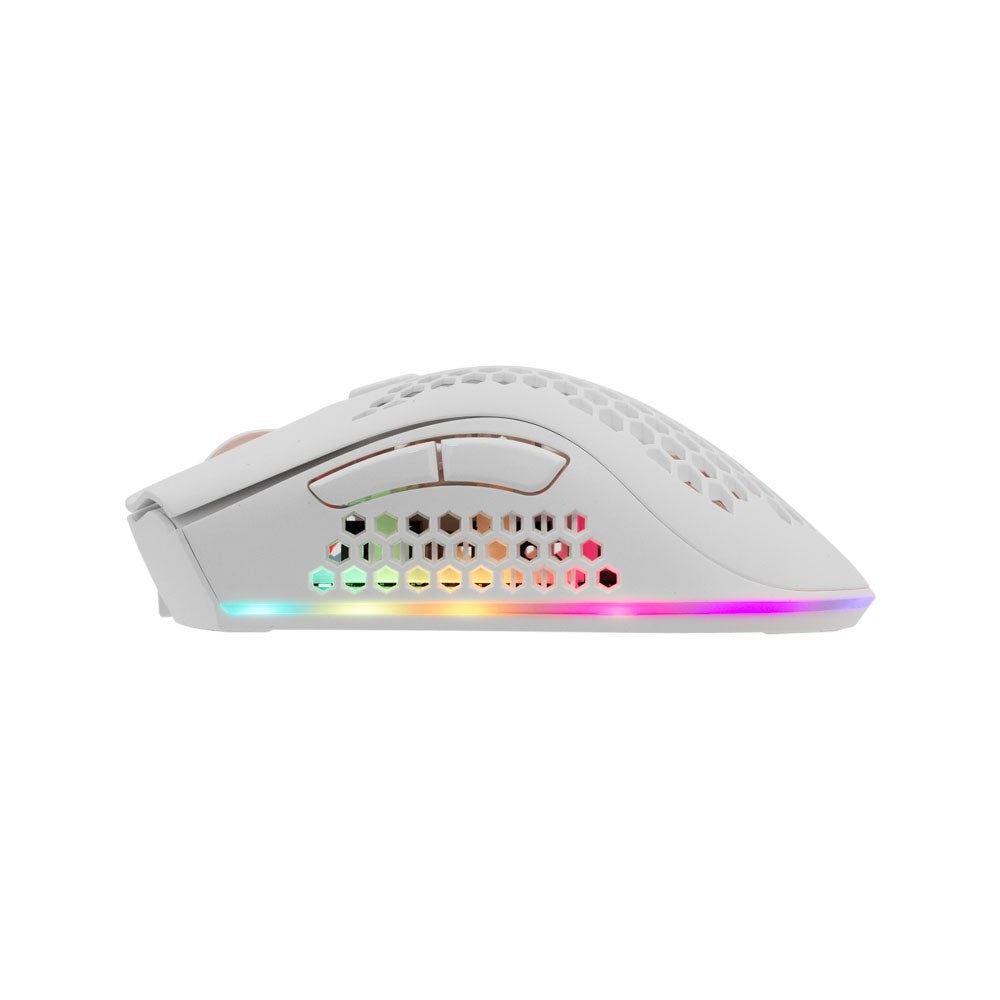 White Shark LIONEL Trådløs 6D / 10000 DPI Gaming Mus - Hvid