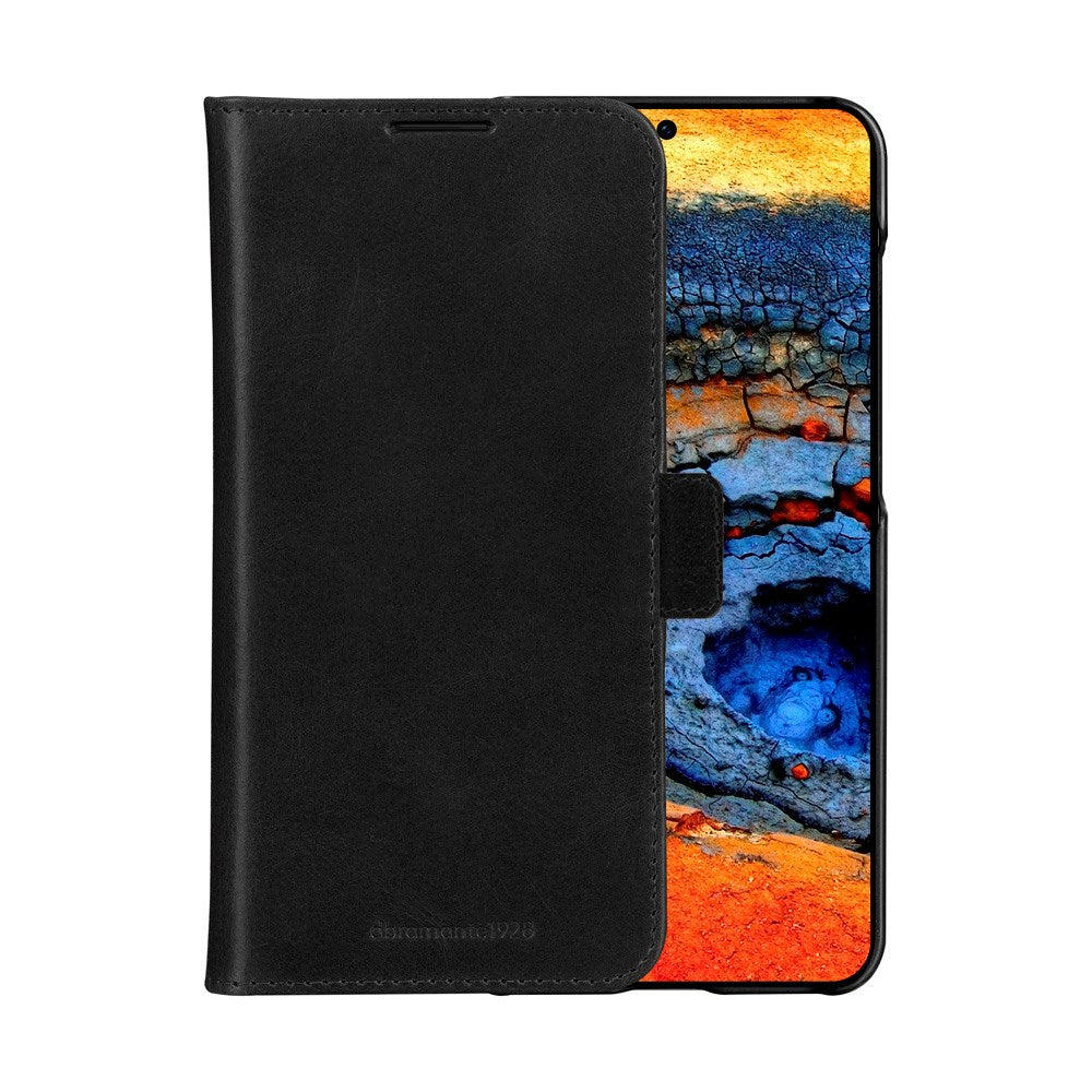 dbramante1928 Lynge - Samsung Galaxy A56 (5G) - Ægte Læder 2-i-1 Flip Cover - Black