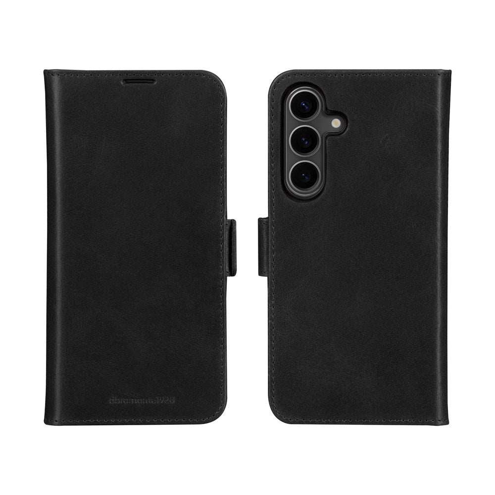 dbramante1928 Lynge - Samsung Galaxy A56 (5G) - Ægte Læder 2-i-1 Flip Cover - Black