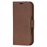 iPhone 16 Pro dbramante1928 Lynge Ægte Læder Magnet Flip Cover - MagSafe Kompatibel - Tan