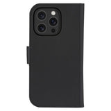 iPhone 16 Pro dbramante1928 Lynge Ægte Læder Magnet Flip Cover - MagSafe Kompatibel - Black