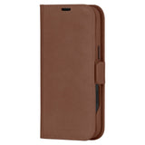 iPhone 16 Plus dbramante1928 Lynge Ægte Læder Magnet Flip Cover - MagSafe Kompatibel - Tan