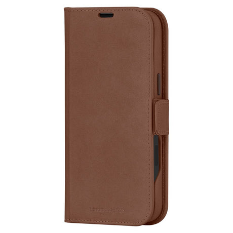 iPhone 16 Plus dbramante1928 Lynge Ægte Læder Magnet Flip Cover - MagSafe Kompatibel - Tan