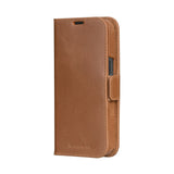 iPhone 16e dbramante1928 Lynge Ægte Læder Magnet Flip Cover - Tan